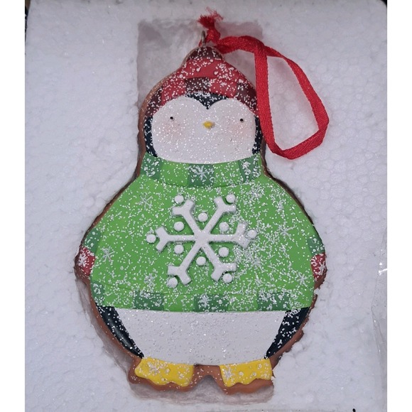 Demdaco Other - Fun & Frolic Penguin Cookie Ornament 2008 DEMDACO Christmas Holiday Decor - NEW